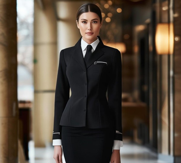 酒店女服务员工装,专业素养与职业价值 酒店女服务员工装,专业素养与职业价值