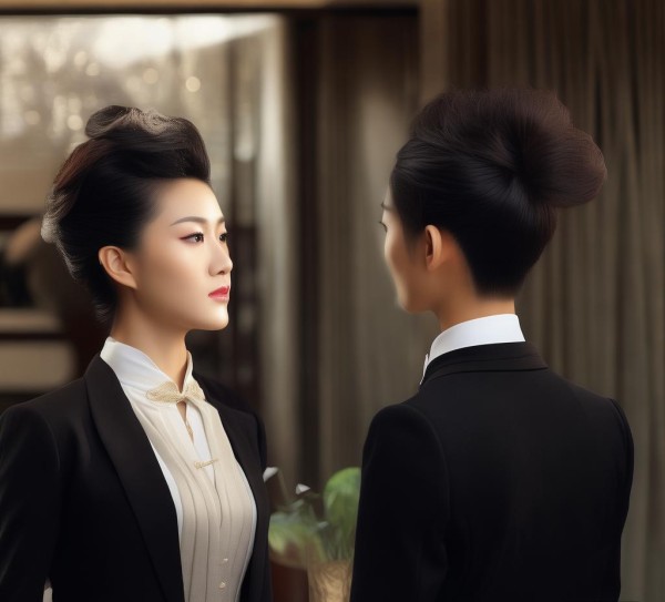 优雅的酒店服务礼仪,蹲姿与站立的完美结合 优雅的酒店服务礼仪,蹲姿与站立的完美结合