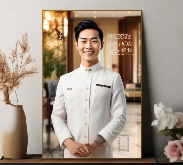 港式酒店服务员礼仪海报 港式酒店服务员礼仪海报