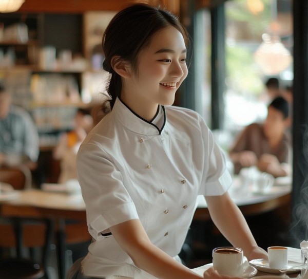 敲门礼仪，服务之道，一位服务员的日常时光
