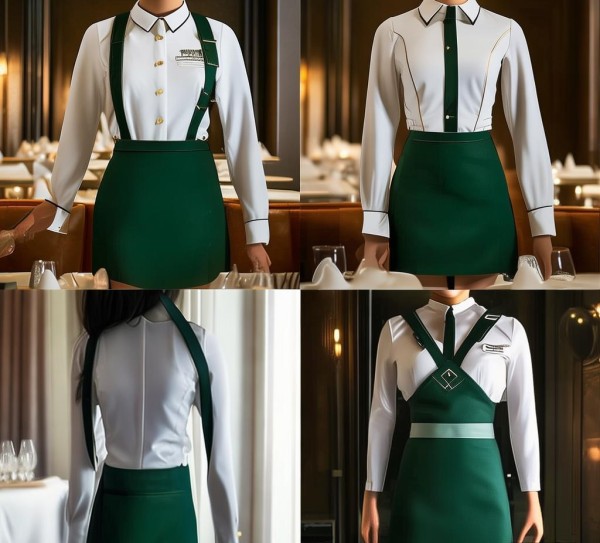 洲际酒店餐饮服务员制服设计与适用性解析