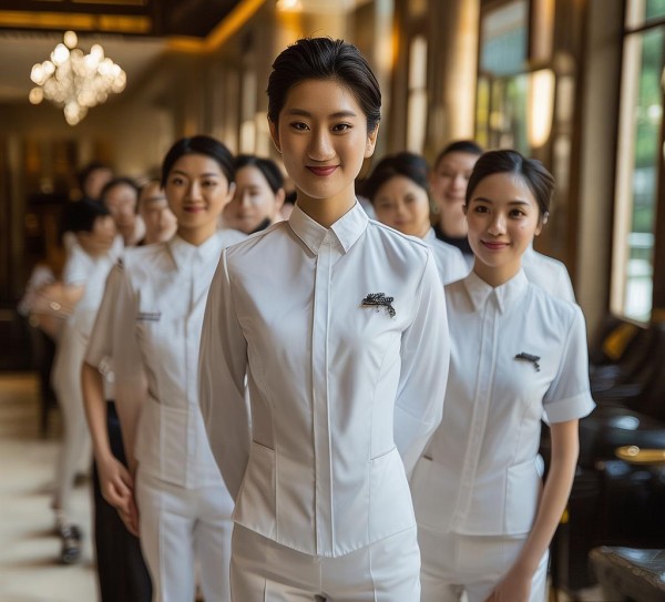 酒店服务员礼仪队，服务中的责任与担当